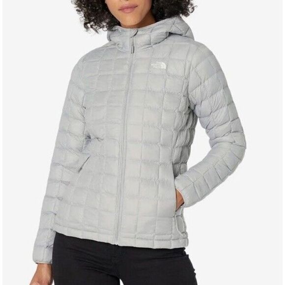 THE NORTH FACE Thermoball Eco Hoodie - Women's Meld Grey Small - Picture 1 of 4